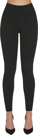 Bas Bleu Womens Smooth High Waisted Leggings Justine, Black,L