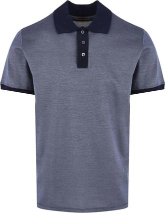 Moorer Spike-Pqx Polo Shirt - Heren - Polos - Blauw - L - Katoen - Tops
