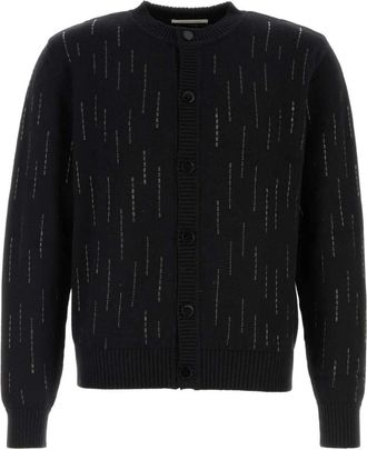 Ernest W. Baker Wool Cardigan - Heren - Vesten - Zwart - L - Wol - Truien & Vesten