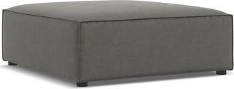 BLOOMINGLOFT Design Sitzpouf Jodie 102 x 80 cm - Samtbezug