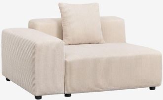 Sklum Sklum - M&oacute;dulo Esquinero Izquierdo 135x113 Cm Con Reposabrazos Bajo Y Coj&iacute;n Para Sof&aacute; Modular Bruna