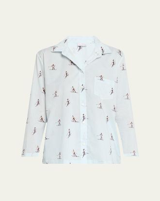 Pour Les Femmes Long Sleeve Pajama Set