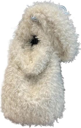 Generic Womens Plush Bags Winter Fluffy Shoulder Bag Tote For Women Trendy Retro Style Texture Leisure Commuter Bucket(White)