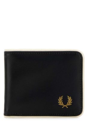Fred Perry Black Canvas Wallet