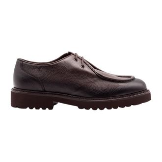 Doucal's Veterschoen met twee vetergaten - Heren - Veterschoenen - Bruin - 42 1/2 EU - Leer - Schoenen