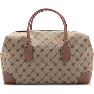 Mango Logo Jacquard Bowling Bag in Leather at Nordstrom