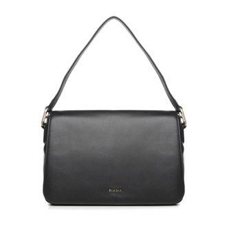 Francesco Biasia Shoulder Bags, female, Black, ONE SIZE, Black Leather Womens Bag