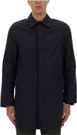 Paul Smith Klassieke Trenchcoat - Heren - Mantel - Blauw - S - Katoen - Jassen