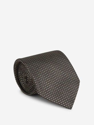 Ermenegildo Zegna Geometric Pattern Tie