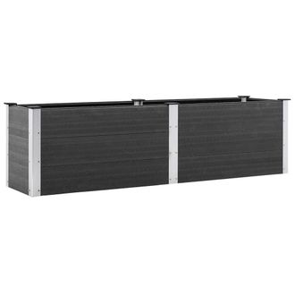Berkfield Home Garden Raised Bed 200x50x54 cm WPC Grey | Size: 200 x 50 x 54 cm