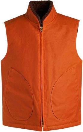 Manifattura Ceccarelli Mountain Vest - Heren - Bodywarmers - Oranje - 2XS - Katoen - Jassen