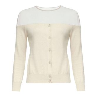 Maison Margiela Cardigans, female, Beige, Size: XS Knit Cardigan