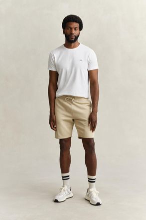 GANT Men Shield Sweat Shorts (XXXL) OAT BEIGE