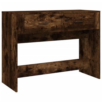 vidaXL Vidaxl - Mesa Consola Madera Contrachapada Roble Ahumado 100x39x75 Cm