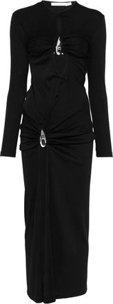 CHRISTOPHER ESBER Crystal-pendant Open-twist Midi Dress