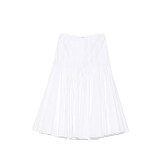 Jacquemus Pleated A-line Midi Skirt