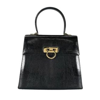Ferragamo Pre-owned Handbags, female, Black, Size: ONE SIZE Pre-owned Handbag