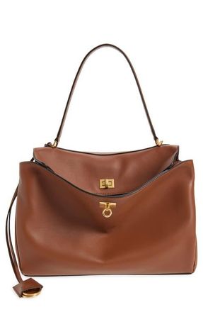 Balenciaga Medium Rodeo Leather Handbag in 2237 New Tan at Nordstrom
