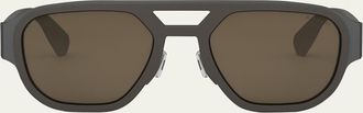 Bulgari Aluminum Pilot Sunglasses