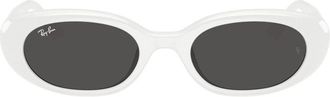 Ray-Ban Ovale Zonnebril - unisex - Zonnebrillen - Wit - 53 MM - Accessoires