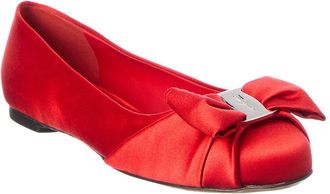 Ferragamo Ferragamo Satin Ballrina Flat