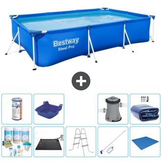 Bestway Piscina Bestway Steel Pro Rectangular - 300x201x66 Cm - 7-piezas S22255