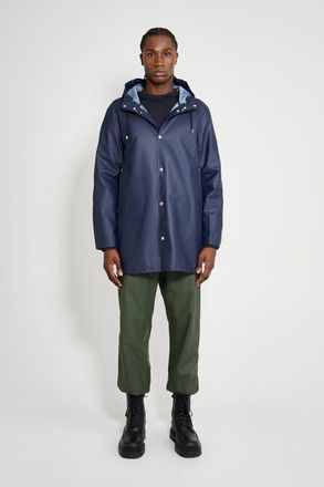 Stutterheim Stockholm Lightweight Raincoat in Navy at Nordstrom, Size Xx-Large