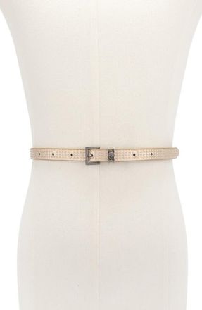 Kurt Geiger Crystal Embellished Belt in Gold at Nordstrom, Size X-Small