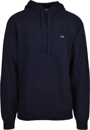 Sun 68 Heren, Sweatshirts & Hoodies, Blauw, Maat: 2XL Wol