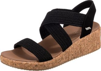 Skechers Womens Arch FIT Beverlee Love Stays Sandal, Black, 8 UK