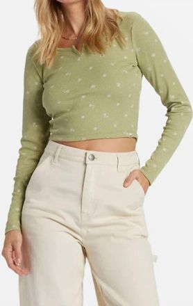 Billabong Reese Thermal Top In Blue Smoke