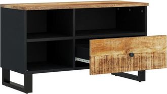 vidaXL TV Cabinet 80x33x46 cm Solid Wood Mango&Engineered Wood vidaXL