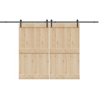 vidaXL Vidaxl - Kit De Herrajes Para Puertas Correderas Acero Negro 366 Cm