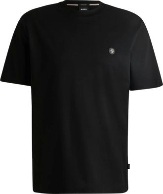 HUGO BOSS Tops, Heren, Zwart, XL, Katoen, T-Shirts