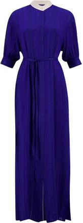 Zeus + Dione Dames, Jurken, Blauw, Maat: S Zijde