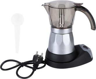 OEM Juego De Cafetera El&eacute;ctrica Octogonal De Aluminio Para 3 A 6 Personas, Enchufe Europeo De 220 V, Color Plata