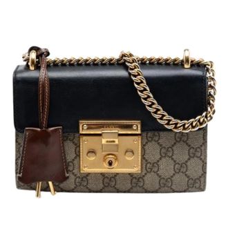 Gucci Pre-owned Vintage Coated Canvas S-lock Crossbody Bag - Dames - Pre-owned - Beige - Maat: ONE Size