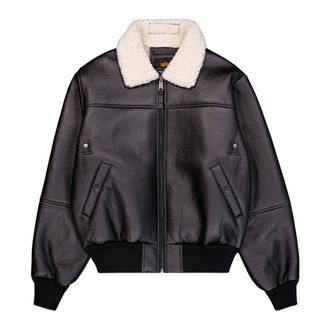 Alpha Industries Bomber Jackets, male, Black, 2XL, B-15 Mod Jacket