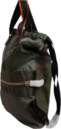 Dolce & Gabbana Military Green Patchwork Rucksack Backpack Mens Bag