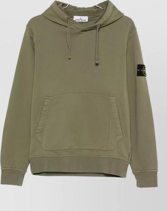 Stone Island hooded sweatshirt drawstring hood kangaroo pocket