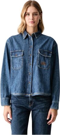 Joop Camicia in denim - - Blouses & Shirts - Donna - Blu - S
