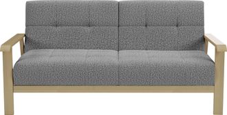 Sit&more 2,5-Sitzer »Billund« Armlehnen aus Buchenholz in natur, verschiedene Bezüge und Farben