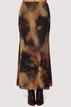 Lost + Wander Luminous Shadow Maxi Skirt In Multicolor