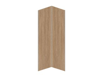 Vente-Unique Lote de 2 paneles de pared para ducha efecto madera de aluminio - 2 x Ancho 90 x Alt. 210 cm ENEKO