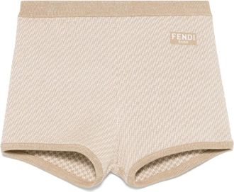Fendi Shorts in maglia - Marrone