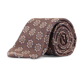 Kiton Accessoires, Heren, Grijs, ONE Size, Zijden Geborduurde Antraciet Stropdassen