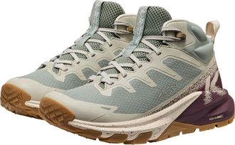 Keen Outdoorschuh KEEN TARGHEE APEX MID WP, Damen, Gr. 37,5, lily pad, fig, Textil, Schuhe Outdoorschuh, wasserdichter und atmungsaktiver Wanderschuh