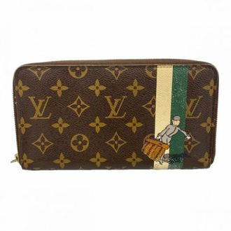 Louis Vuitton Pre-owned Canvas Long Wallet (bi-fold) - unisex - Louis Vuitton Vintage - Vintage Wallets - Brown - ONE SIZE - Pre-owned