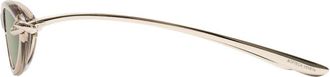 Bottega Veneta Womens Bv1390s-005 Cat-Eye Sunglasses Beige Synthetic