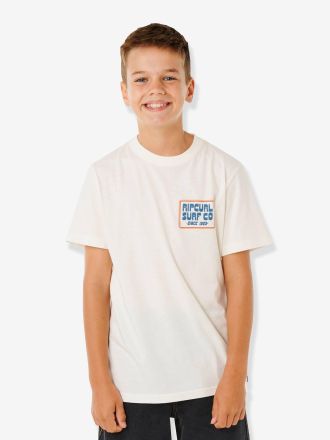 Rip Curl Jungen T-Shirt Surf Co 1969 RIP CURL wollwei&szlig;
